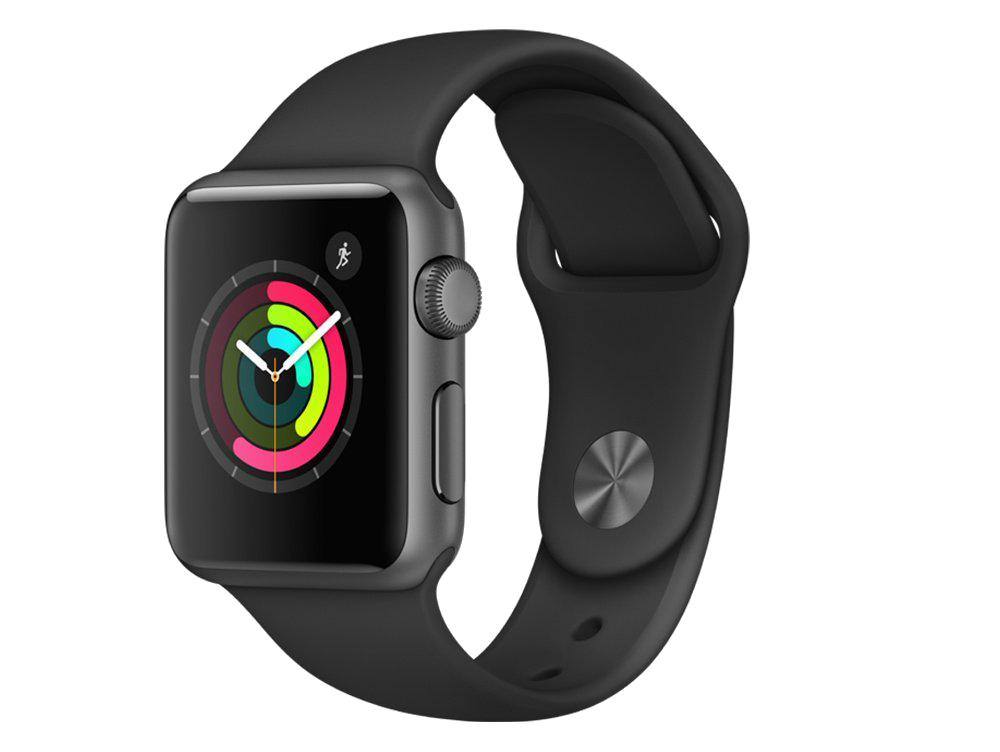 Apple Watch 2 grau Alu 42mm Sportarmband schwarz MP062 - Onhe Vertrag