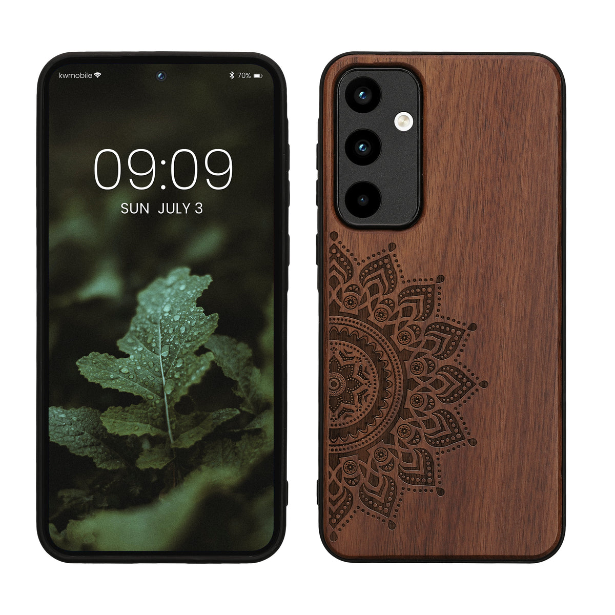 Holzhülle mit TPU Bumper für Samsung Galaxy A55 5G Holz