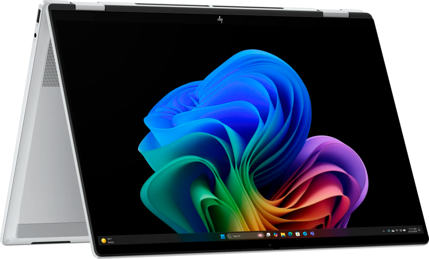 HP OmniBook X FlipNGAI 16-as0901ng 16" 2025 2.8K TS OLED Ultra 7 258V 32 GB / 1 TB SSD W11H QWERTZ Silber Renew - Ohne Vertrag