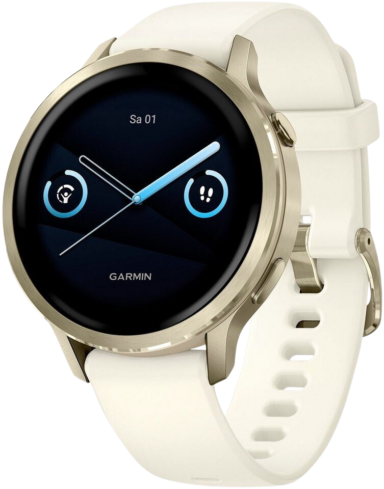 Garmin Venu 4 41mm Lunargold/Beige Silikon-Armband - Ohne Vertrag