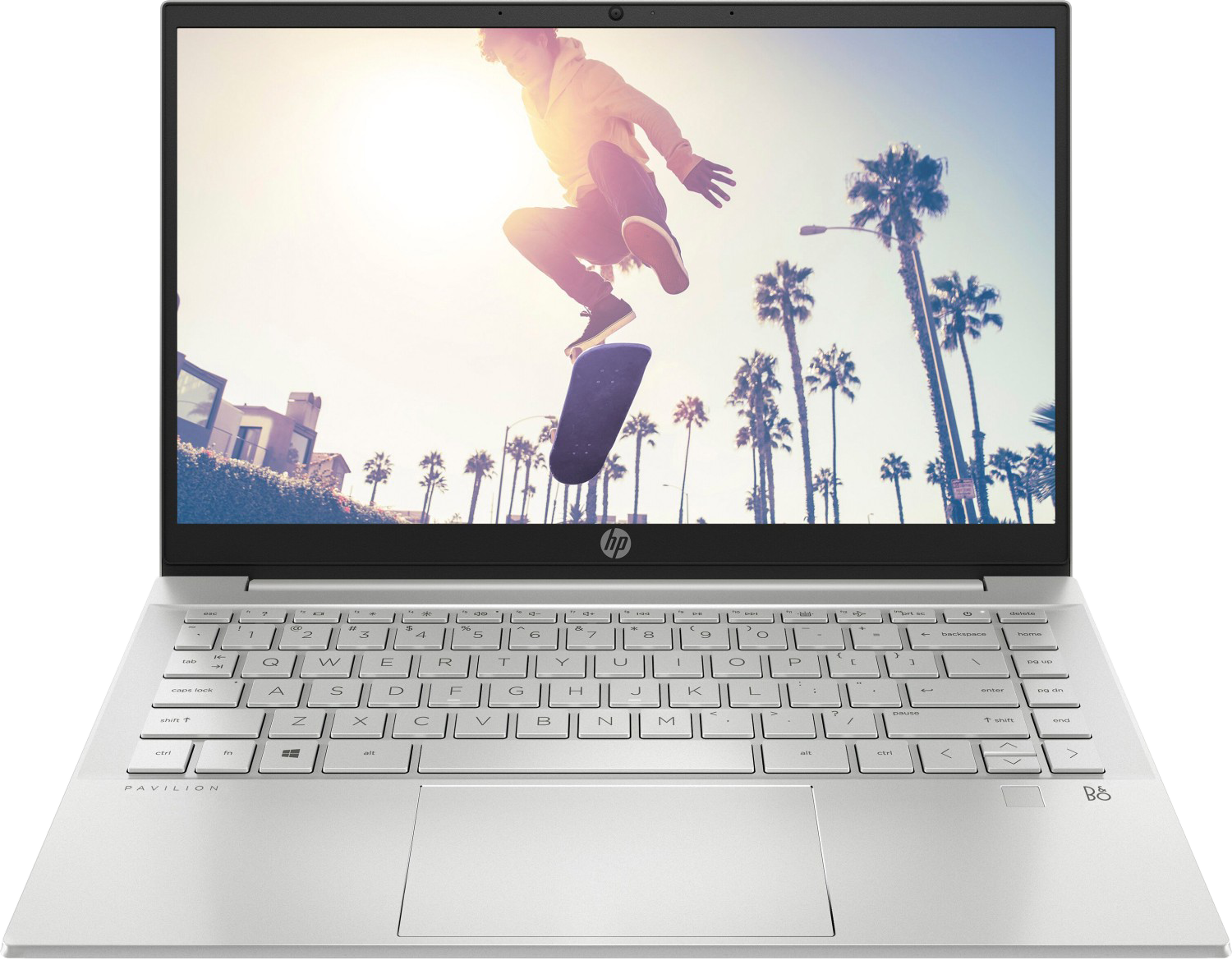 HP Pavilion 14-ec0076ng 14" 2021 FHD Ryzen 7 5700U 16 GB / 512 GB SSD W10H 46H53EA QWERTZ Silber - Ohne Vertrag