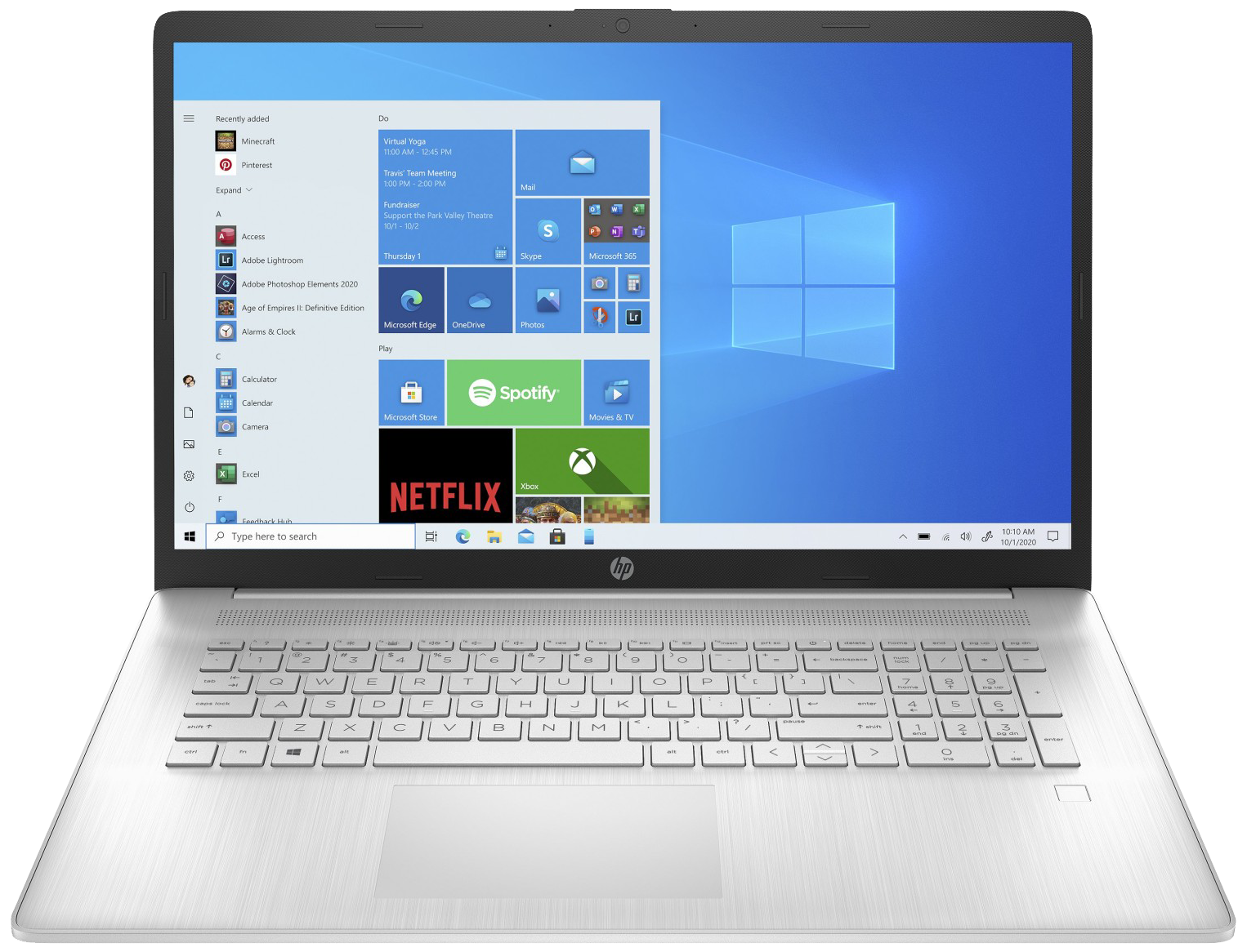 HP 17-cp3900ng 17" 2023 FHD Ryzen 7 7730U 16 GB / 1 TB SSD W11H QWERTZ Silber Renew - Ohne Vertrag