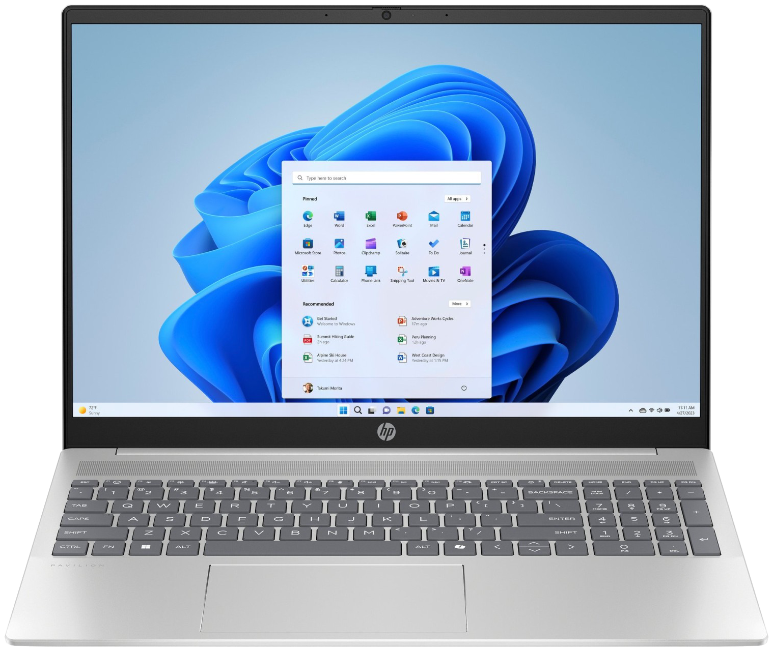HP Pavilion Laptop 16-af0755ng 16" 2024 2K Ultra 5 125U 16 GB / 1 TB SSD W11H QWERTZ Silber Renew - Ohne Vertrag