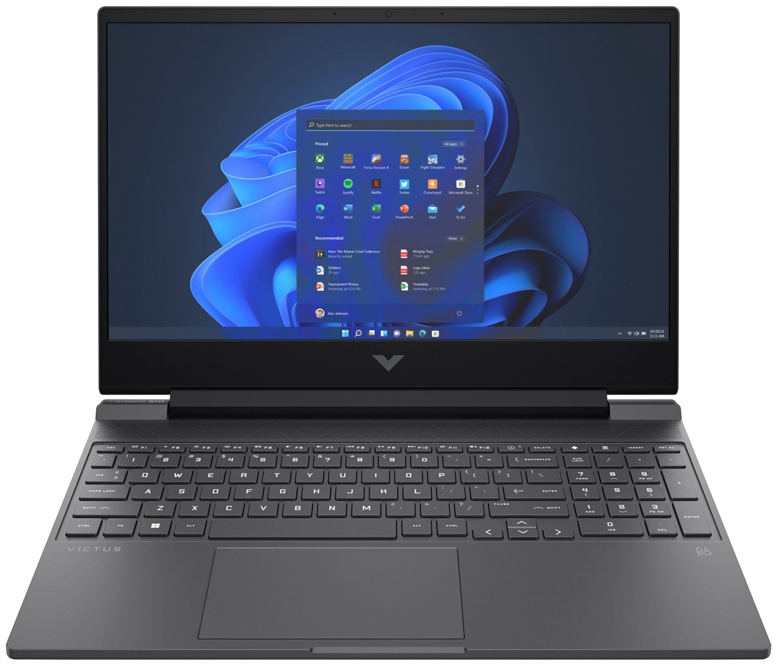 HP Victus Gaming 15-fa2703ng 15" 2023 FHD i5-13420H 16 GB / 512 GB SSD RTX 2050 W11H QWERTZ Schwarz Renew - Ohne Vertrag