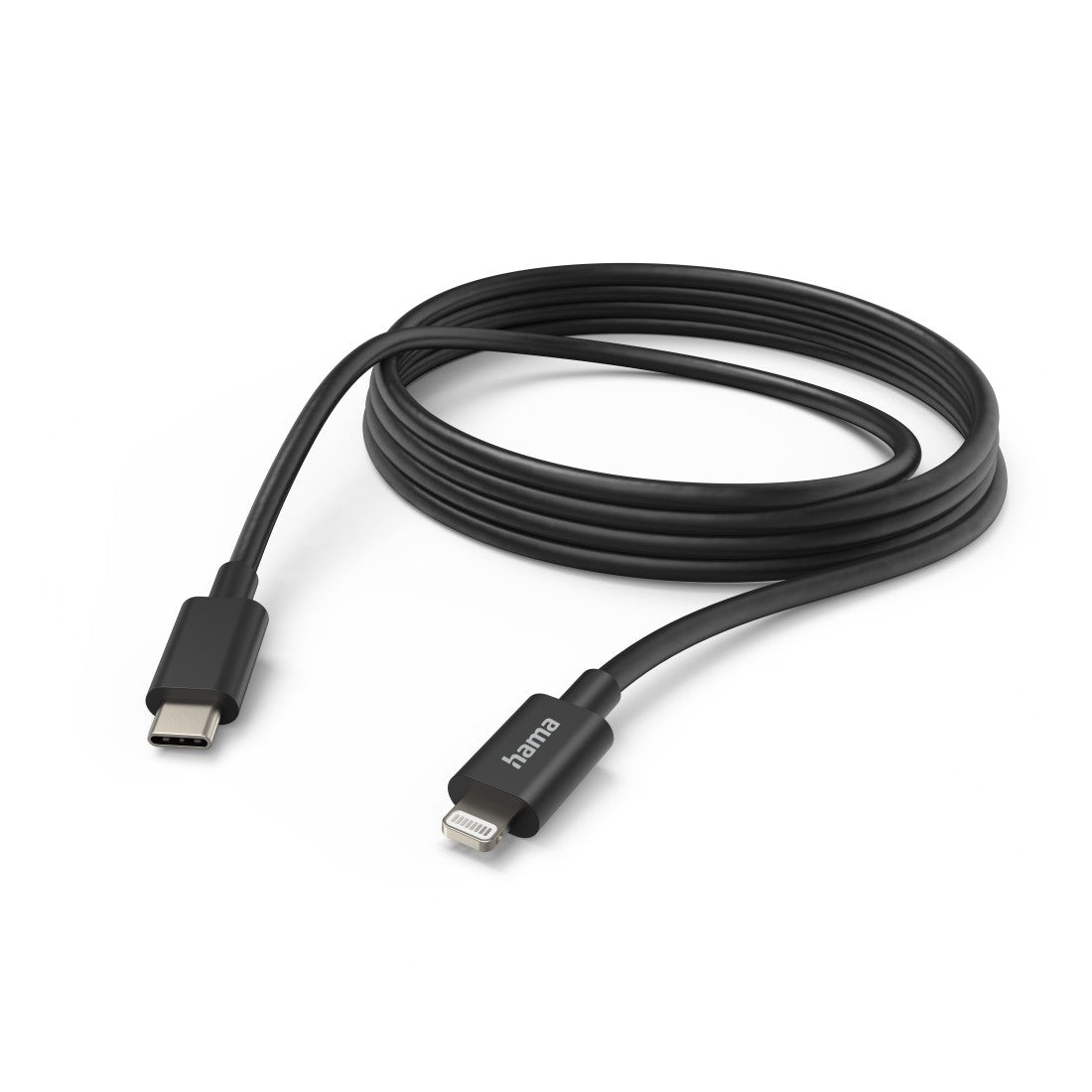 Hama Ladekabel, USB-C - Lightning, 3 m, Schwarz