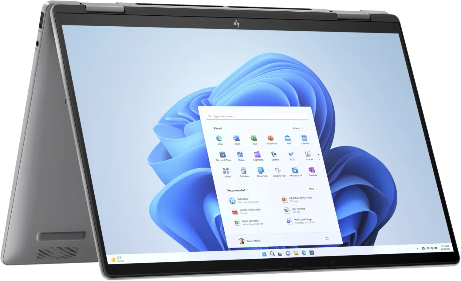 HP Envy x360 14-fa0152ng 14" 2024 TS Ryzen 5 8640HS 16 GB / 512 GB SSD W11H QWERTZ Silber Renew - Ohne Vertrag