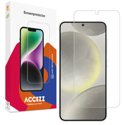 Accezz Screen Protector aus gehĂ€rtetem Glas fĂŒr das Samsung Galaxy S25 / S24