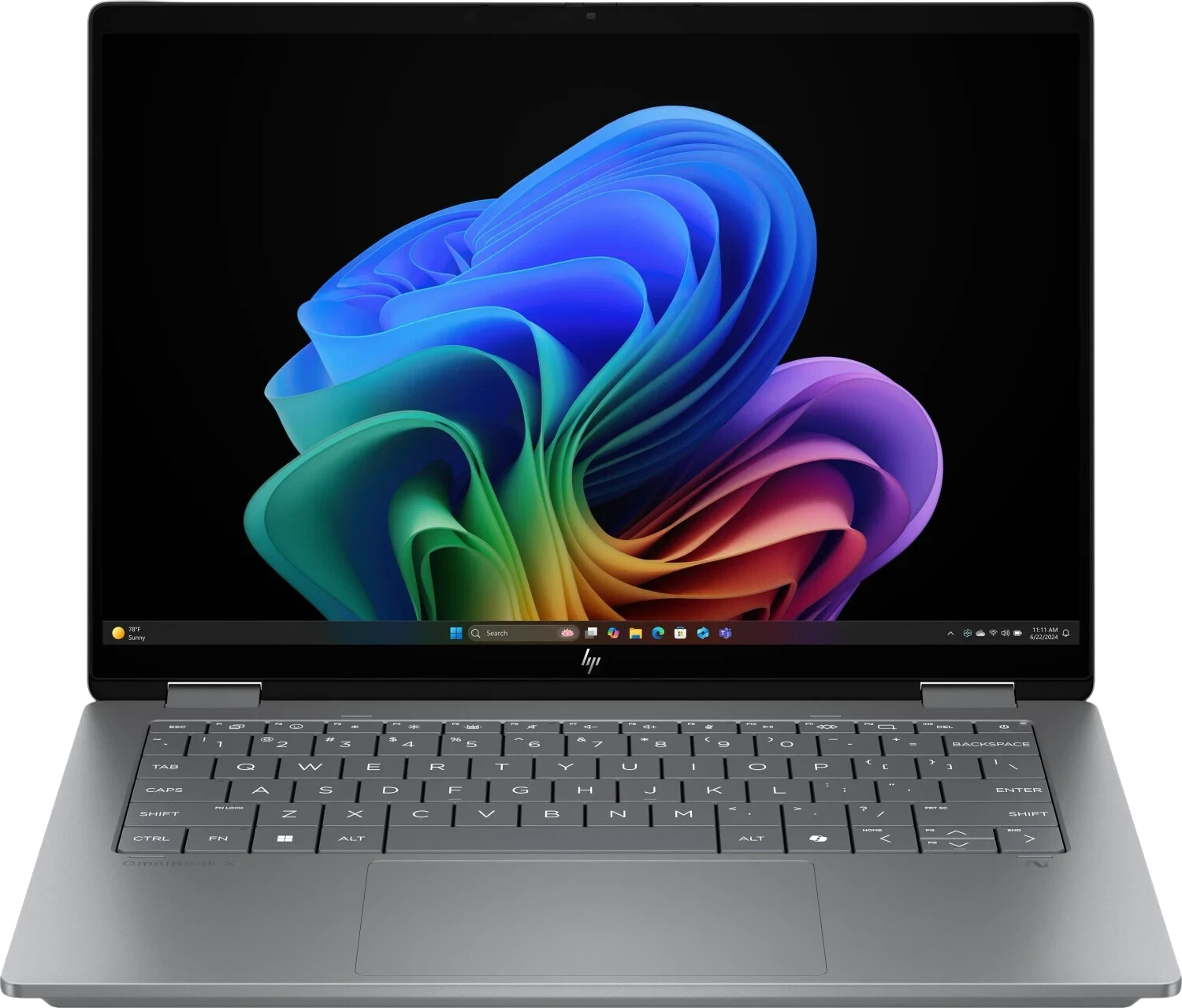 HP OmniBook Flip X 14-fm0773ng 2025 Ultra 7 32GB/1TB 140V W11H QWERTZ silber - Ohne Vertrag