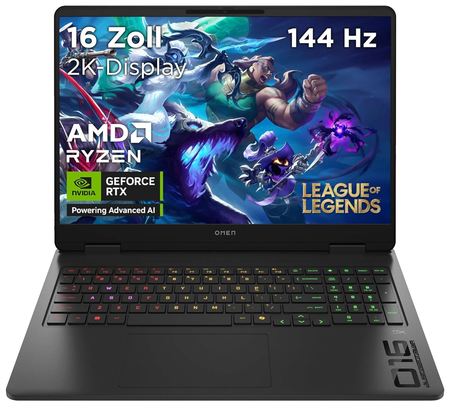 HP OMEN 16-ap0175ng 16" 2025 WUXGA Ryzen 9 8940HX 32 GB / 1 TB SSD RTX 5070 8GB FreeDOS QWERTZ schwarz Renew - Ohne Vertrag