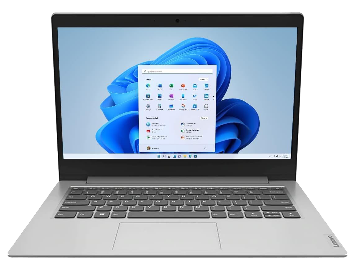 Lenovo IdeaPad 1 14" FHD Celeron N4020 4 GB RAM 128 GB SSD W11H 81VU00A4GE grau - Ohne Vertrag