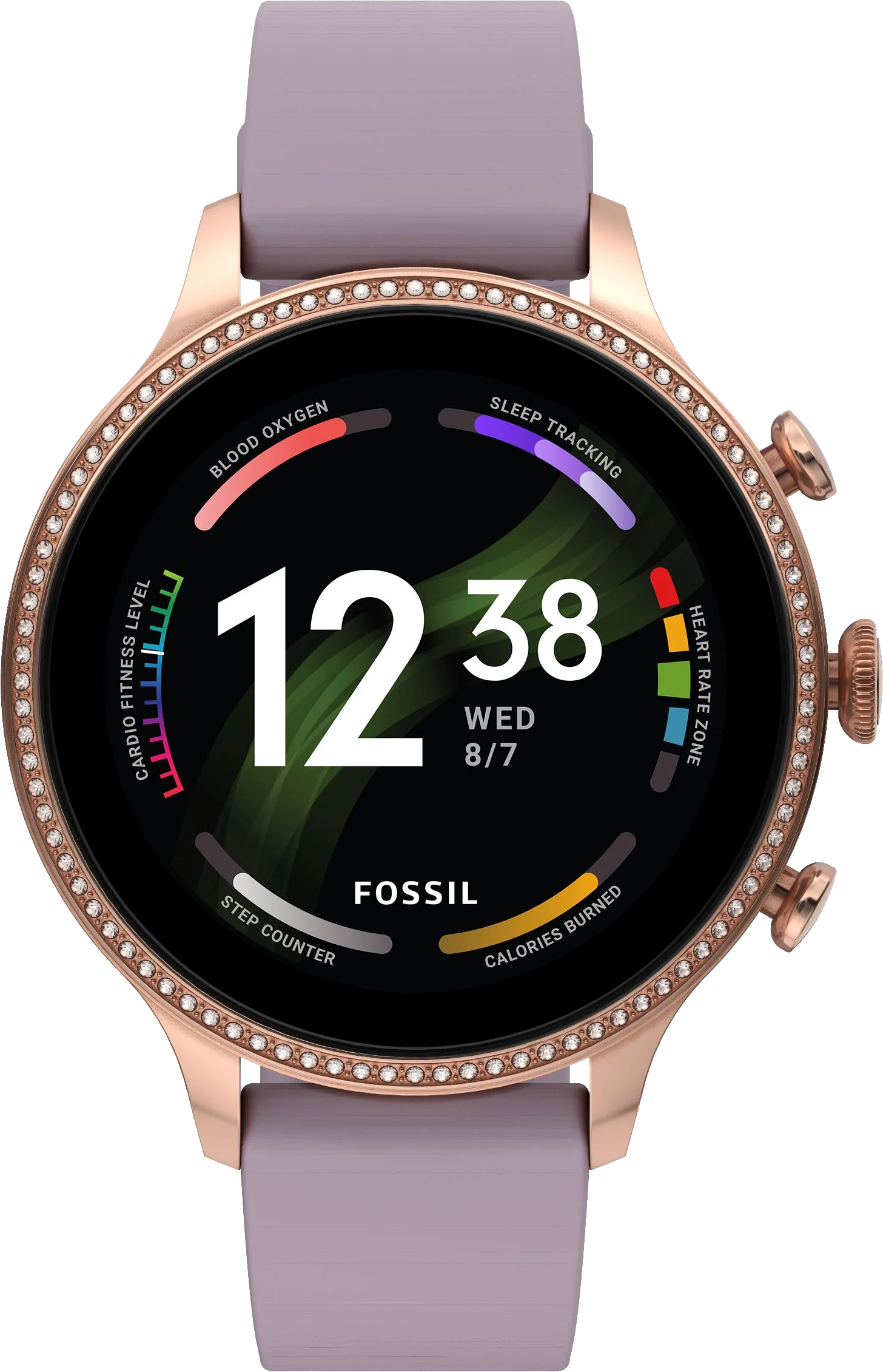 Fossil Gen 6 42mm Purple/Rose Gold - Ohne Vertrag