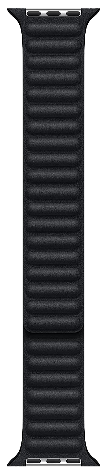 Apple Watch Lederarmband mit Endstück 45mm schwarz - Ohne Vertrag