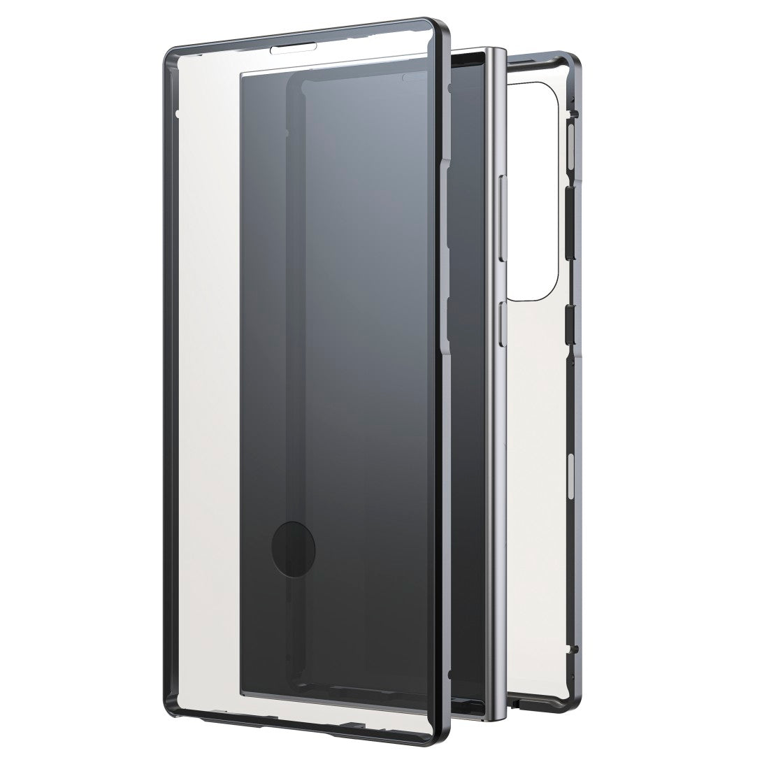 Black Rock Cover 360 Glass für Samsung Galaxy S24 Ultra, Schwarz