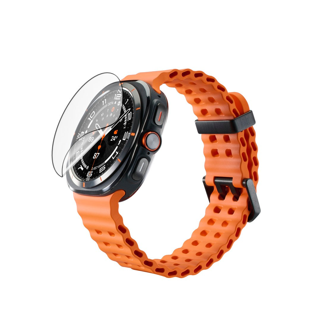 Hama Displayschutz Super Hybrid f Sams. Galaxy Watch Ultra, 47mm, Montagehilfe