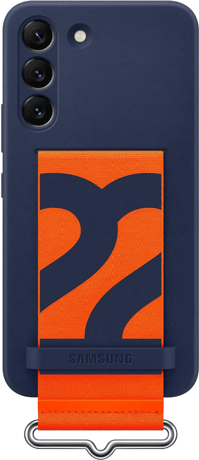 Silicone cover with strap (Galaxy S22)