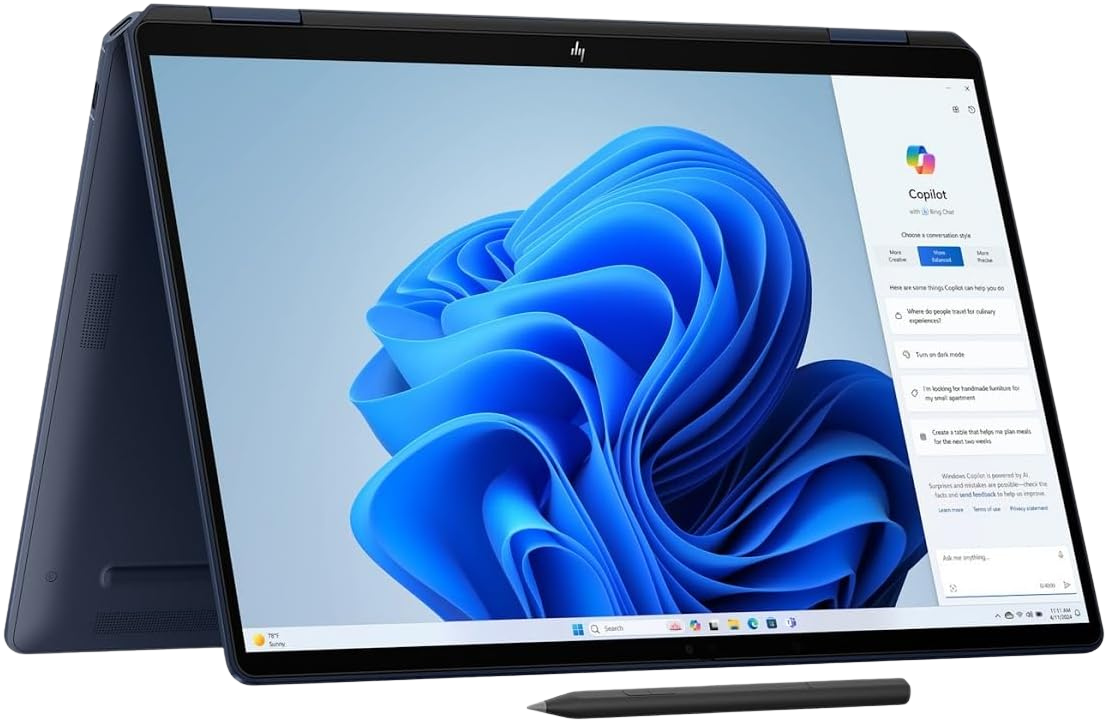 HP OmniBook Flip X 14-fh0173ng 2024 Ultra 7 32GB/1TB 140V W11H QWERTZ blau - Ohne Vertrag