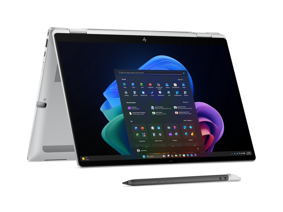 HP EliteBook X Flip G2i AI 5G 14" 2026 2.8K TS Ultra 5 325 32 GB / 512 GB SSD W11Pro QWERTZ silber Renew - Ohne Vertrag