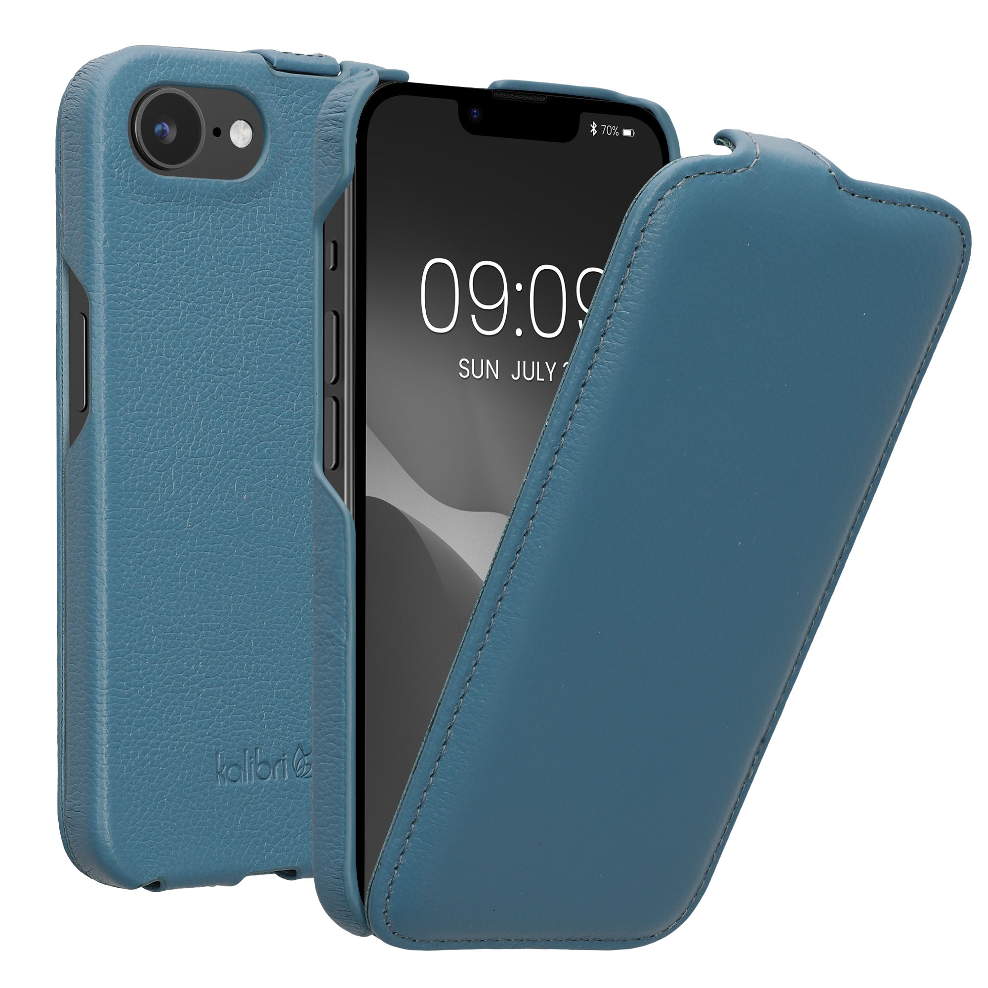 Flip Leder Hülle kompatibel mit Apple iPhone 16e