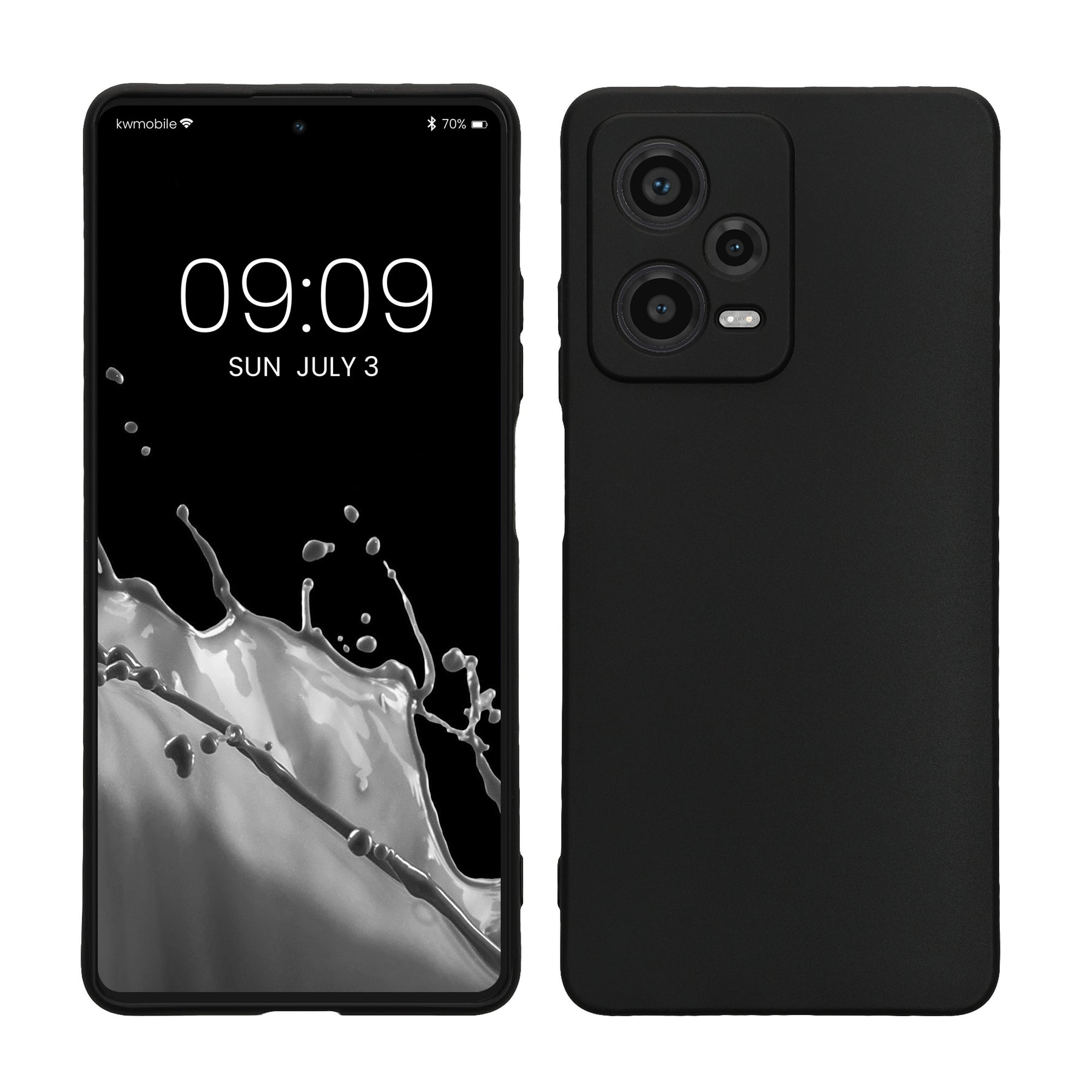 TPU Hülle mit Kameraschutz für Xiaomi Redmi Note 12 Pro 5G in Schwarz matt