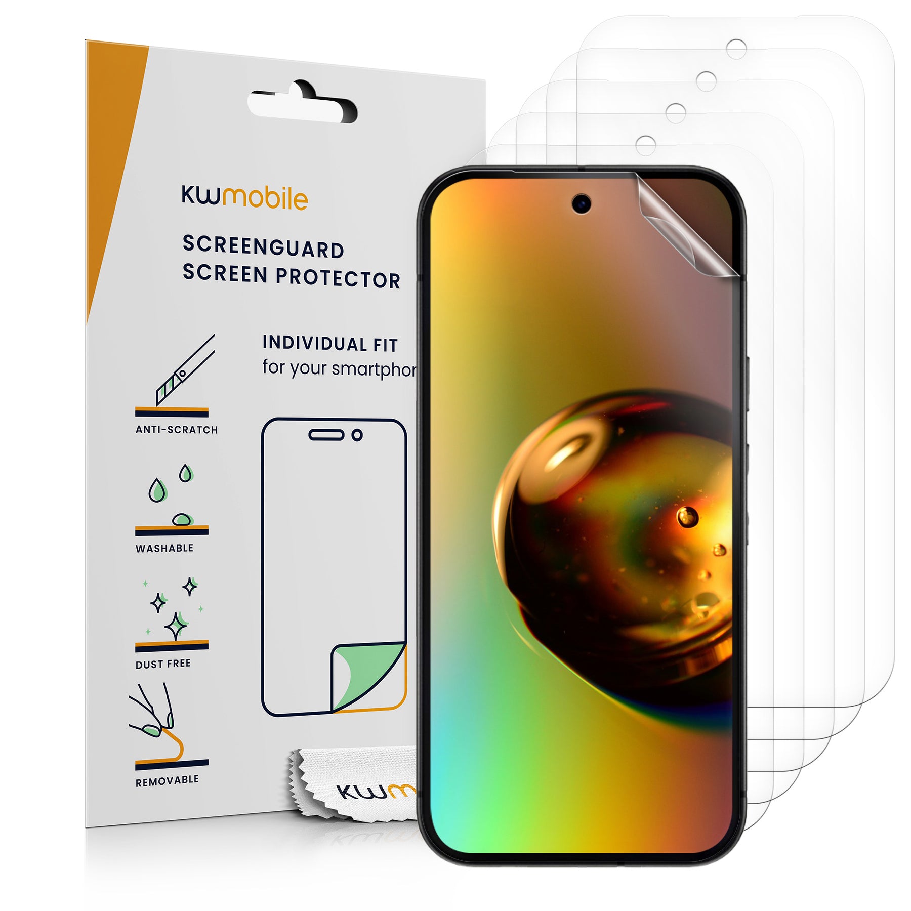 6x Folie kristallklar für Google Pixel 9a