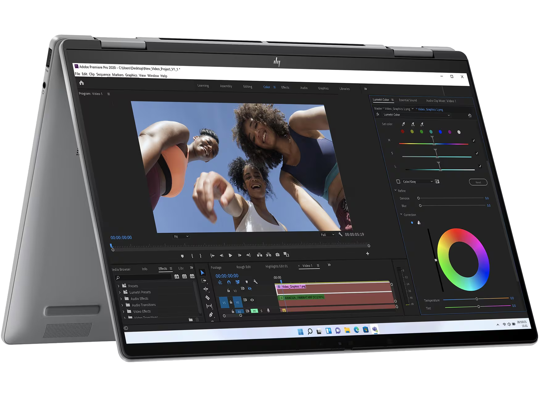 HP Envy x360 14-fc0780ng 14" 2024 2.8K Ultra7 155U 32 GB / 1 TB SSD W11H QWERTZ Silber Renew - Ohne Vertrag