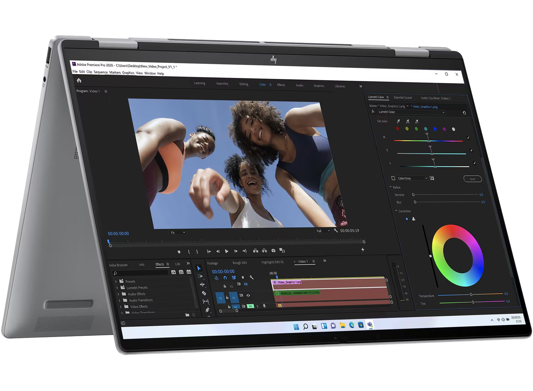 HP Envy x360 16-ad0770ng 16" 2024 WUXGA Ryzen 7 8840HS 16 GB / 1 TB SSD W11H QWERTZ Silber Renew - Ohne Vertrag