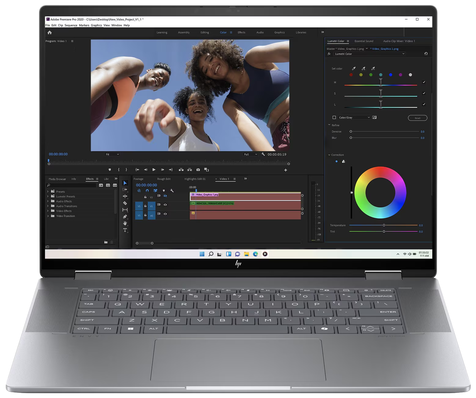 HP Envy x360 16-ad0770ng 16" 2024 WUXGA Ryzen 7 8840HS 16 GB / 1 TB SSD W11H QWERTZ Silber Refurbished - Ohne Vertrag