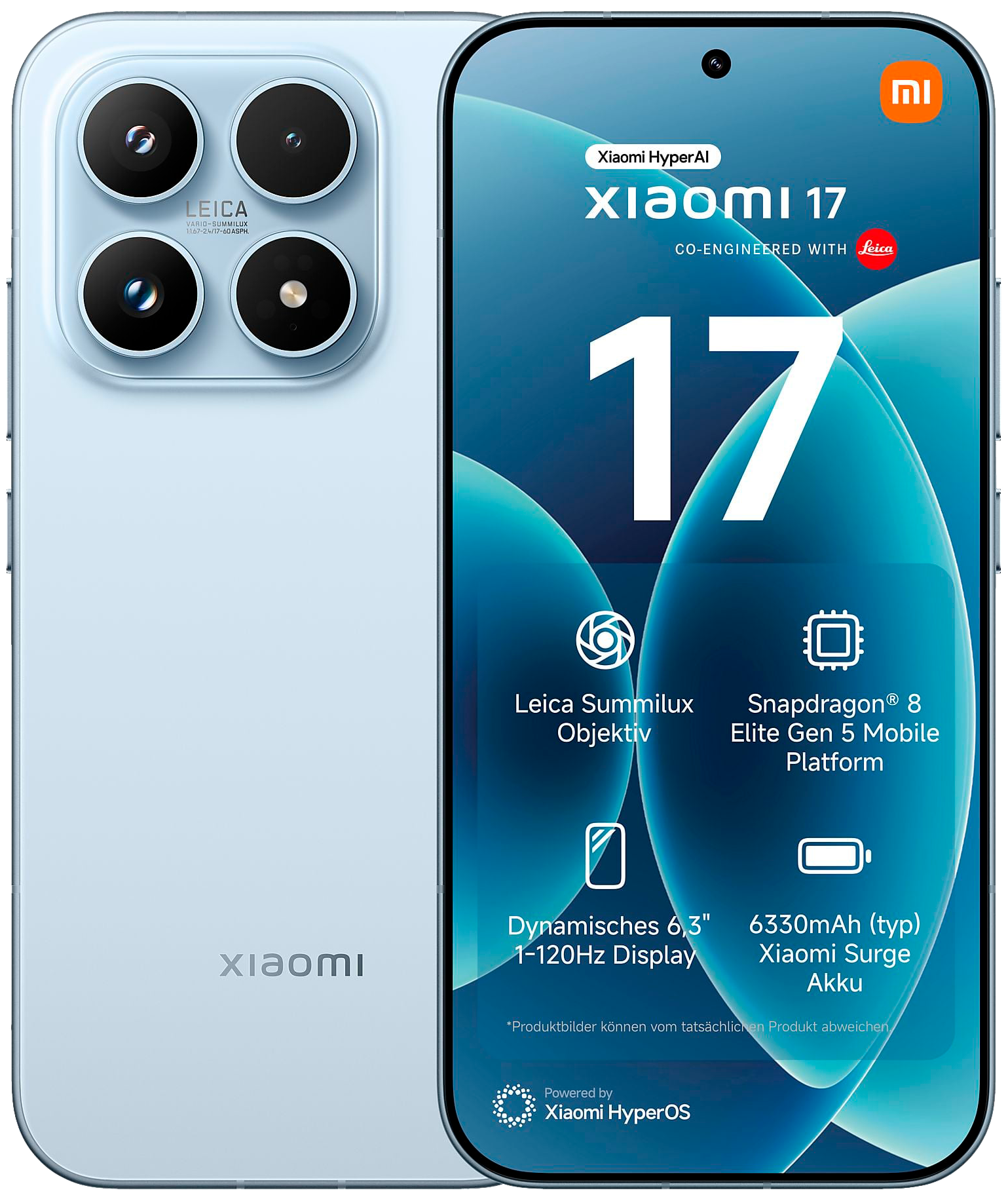 Xiaomi 17 5G Dual-SIM blau - Ohne Vertrag