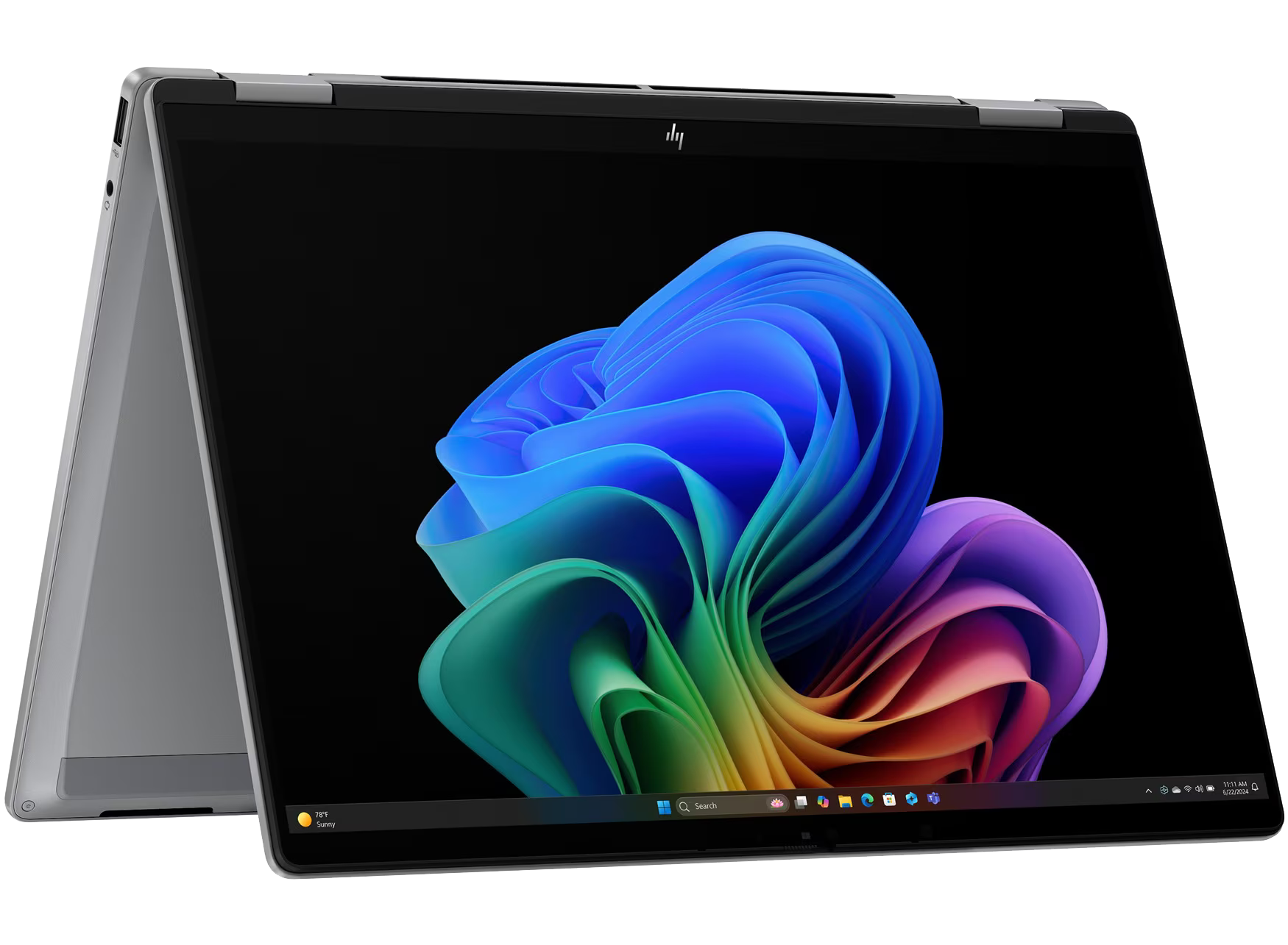 HP OmniBook X Flip NGAI 14-fk0773ng 14" 2025 2.8K TS Ryzen 7 350 32 GB / 1 TB SSD W11H QWERTZ Silber Renew - Ohne Vertrag