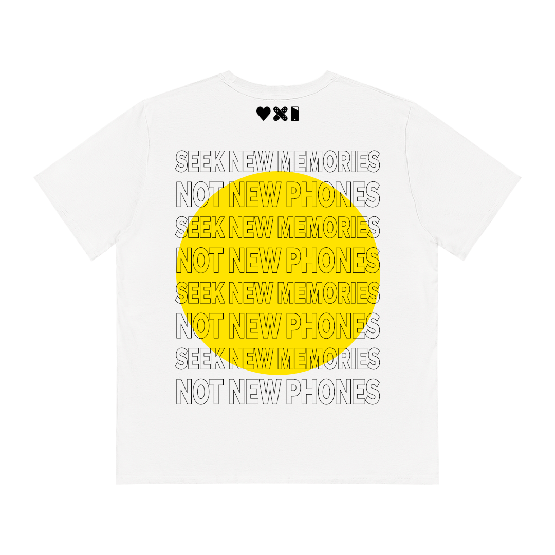 Weißes Unisex T-Shirt mit Backprint kaufen | Janado