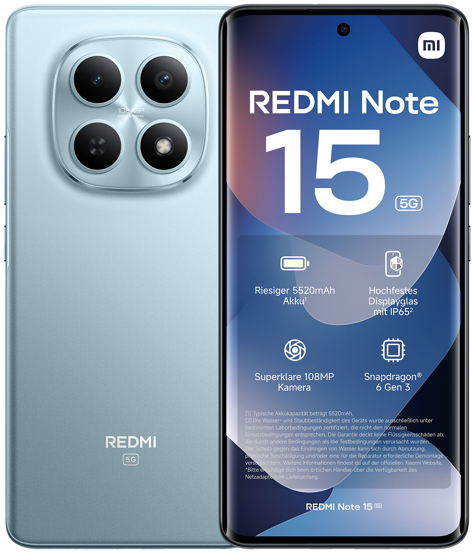 Xiaomi Redmi Note 15 5G Dual-SIM blau - Ohne Vertrag