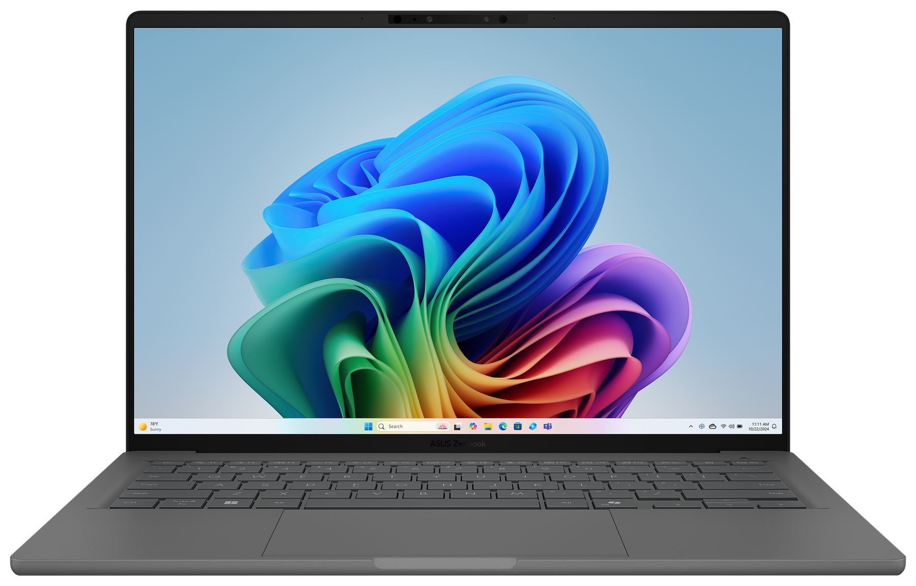 Asus Zenbook A14 14" 2025 WUXGA Snapdragon X1-26-100 32 GB / 1 TB SSD W11H XUX3407QA-QD361WS QWERTZ Grau - Ohne Vertrag