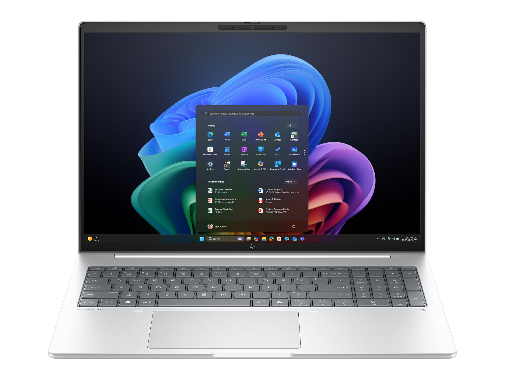 HP EliteBook 8 G1i 16" 2025 WUXGA Ultra7 255U 16 GB / 512 GB SSD W11Pro QWERTZ Silber Renew - Ohne Vertrag