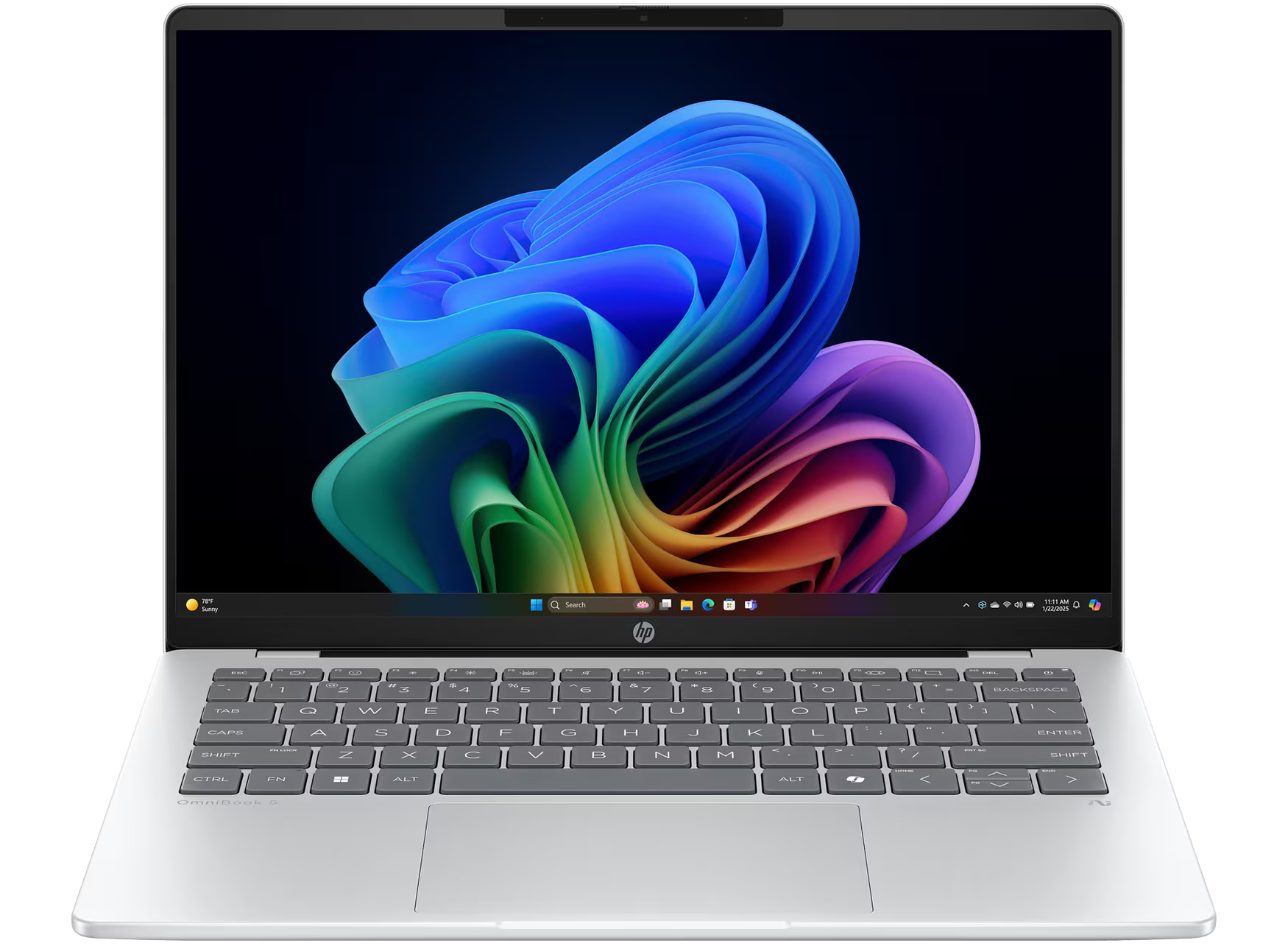 HP OmniBook 5 NGAI 14-he0754ng 14" 2025 WUXGA OLED Snapdragon X1-26-100 16 GB / 512 GB SSD W11H QWERTZ Silber Renew - Ohne Vertrag