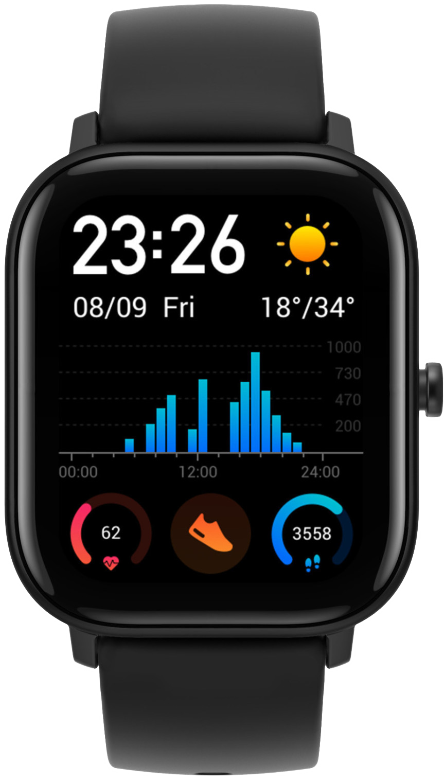 Amazfit GTS schwarz - Ohne Vertrag