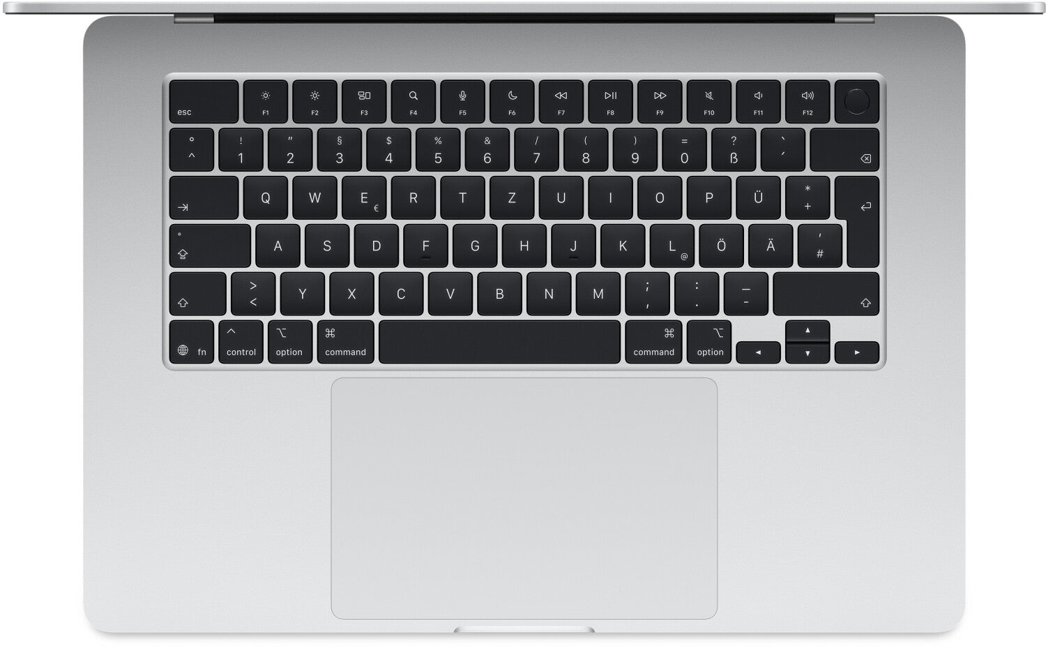 Apple MacBook Air 15" 2025 M4 10-C GPU 16/256 GB MW1G3D/A QWERTZ silber - Ohne Vertrag