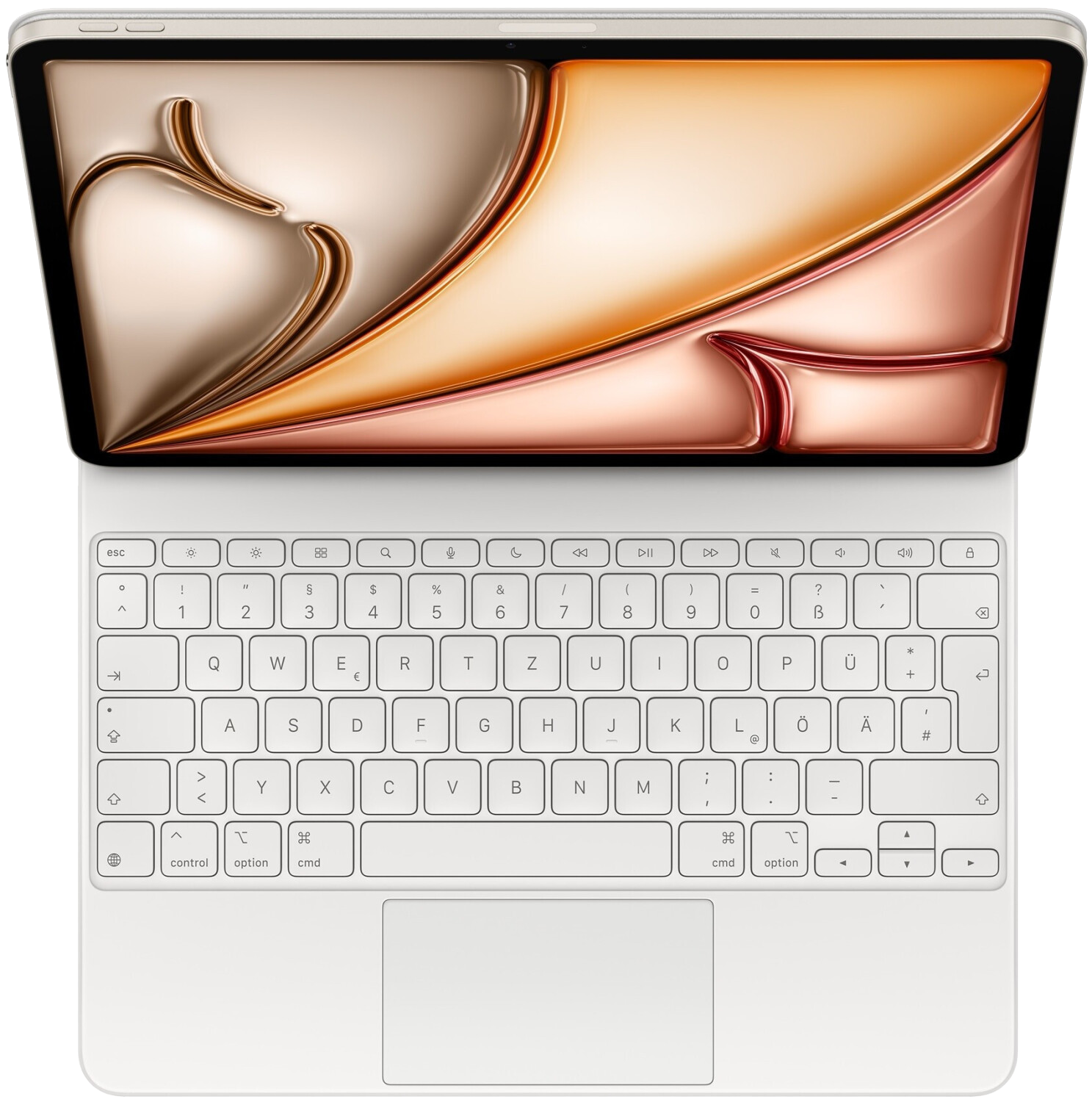 Apple Magic Keyboard für iPad Air 13 (M3) QWERTZ weiß - Ohne Vertrag