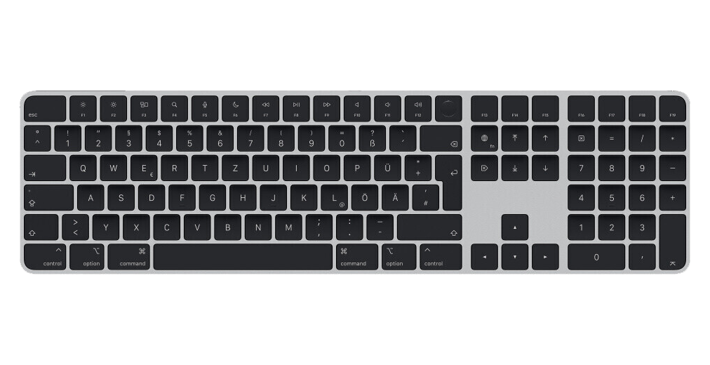 Apple Magic Keyboard mit Touch ID und Ziffernblock (DE) MMMR3D/A - Ohne Vertrag
