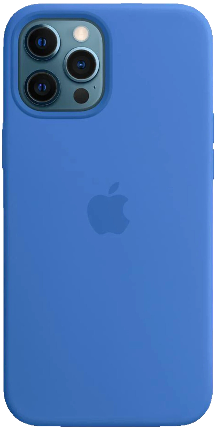 Apple Silikon Case mit MagSafe (iPhone 12 Pro Max) blau - Ohne Vertrag