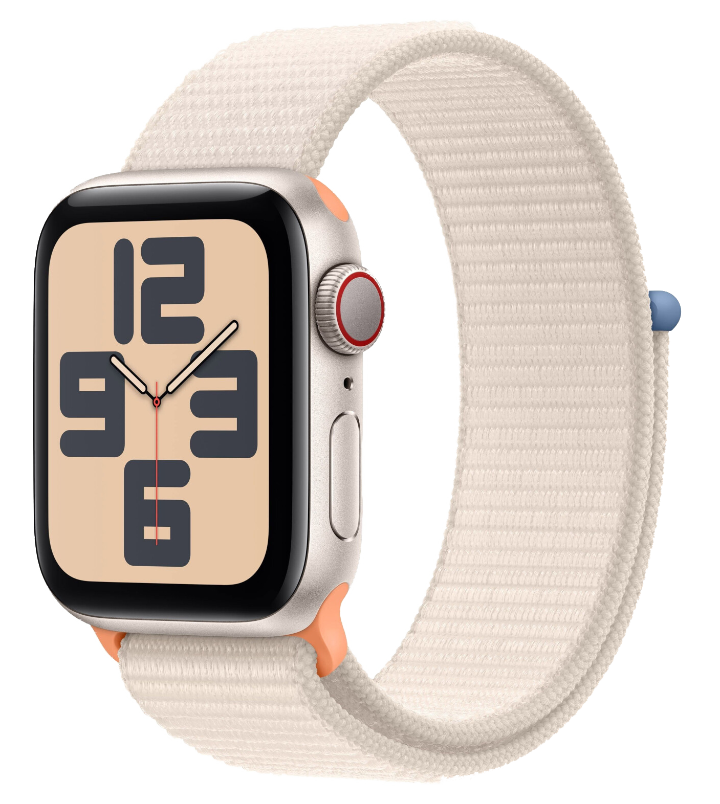 Apple Watch SE 2022 LTE Polarstern Alu 40mm Sport Loop Polarstern MRG43 - Ohne Vertrag