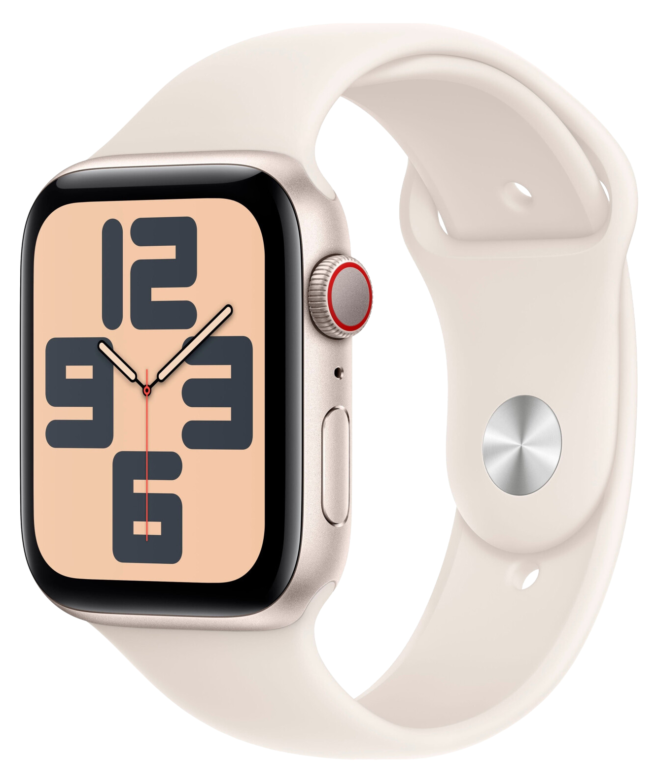 Apple Watch SE LTE Polarstern Alu 44mm Sportarmband Polarstern M/L MXGU3 - Ohne Vertrag