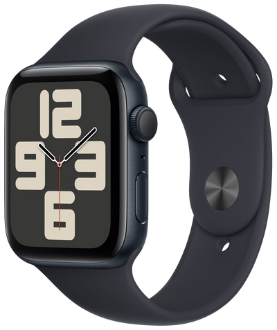 Watch SE 2022 GPS Alu 44 Sportarmband Mitternacht M/L MXEK3