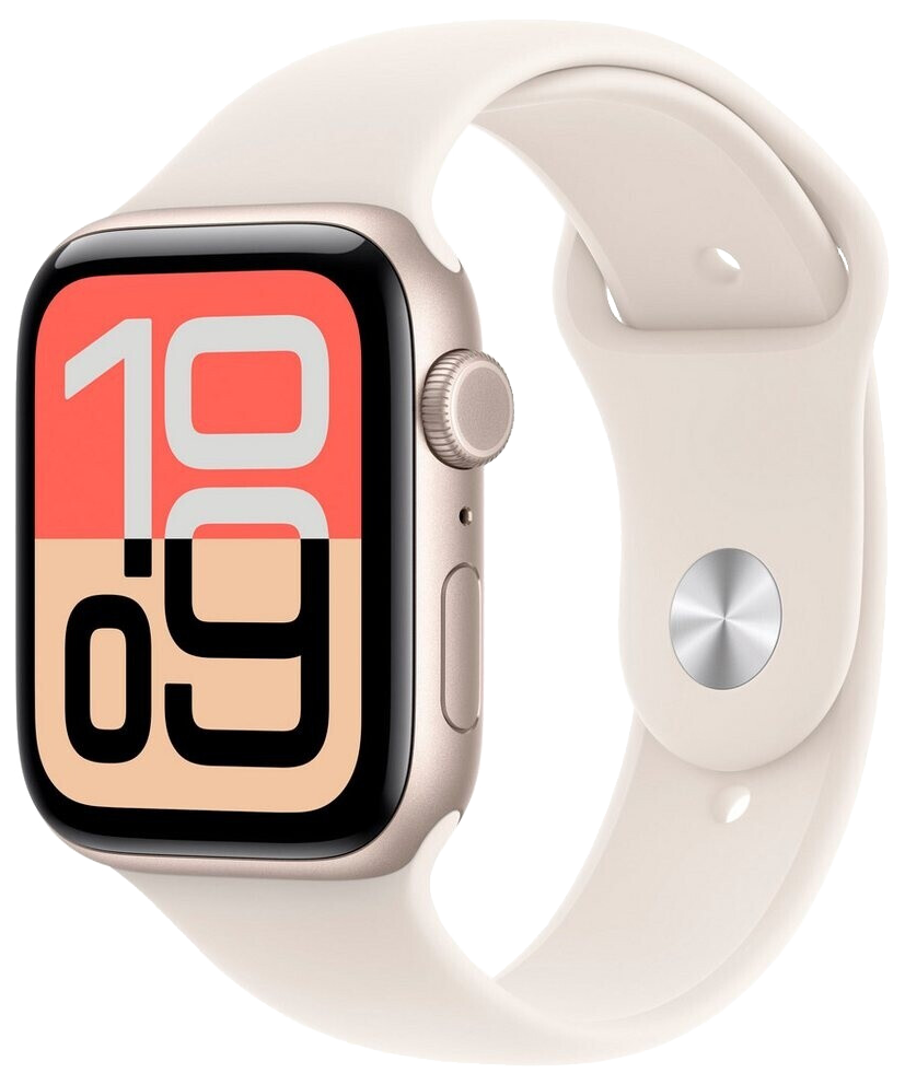 Apple Watch SE3 5G Polarstern Alu 44mm Sport Band Polarstern S/M MEPE4 - Ohne Vertrag