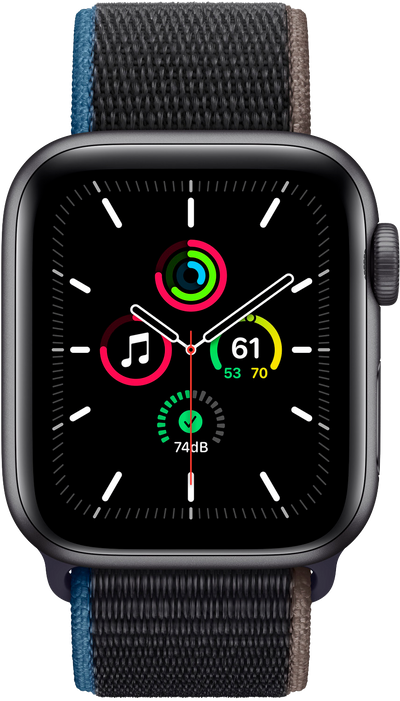 Watch SE LTE Space Grau Alu 40mm Sport Loop Kohlegrau MYEL2