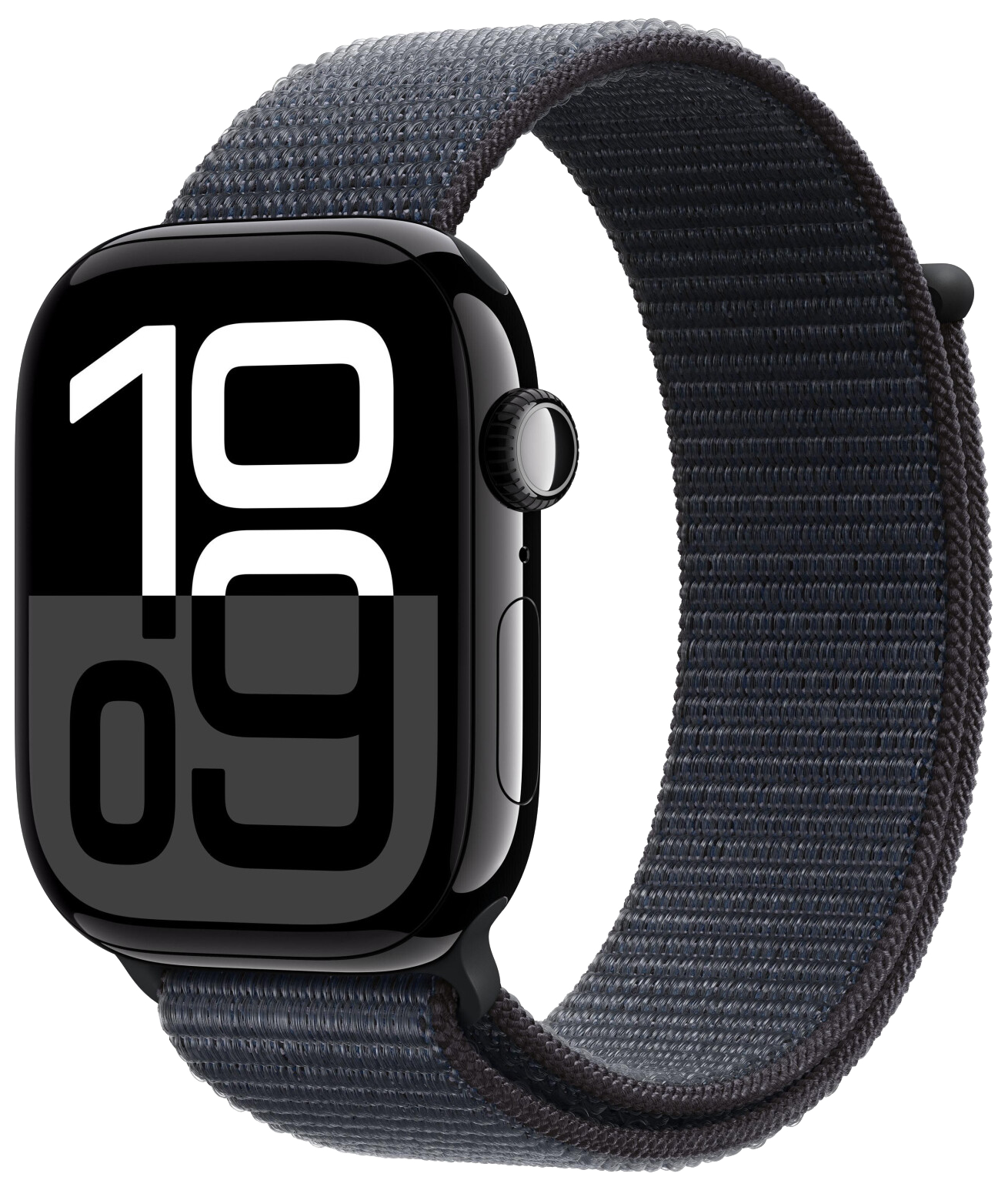 Apple Watch 10 LTE Diamantschwarz Alu 46mm Sport Loop Tinte MWY53 - Ohne Vertrag