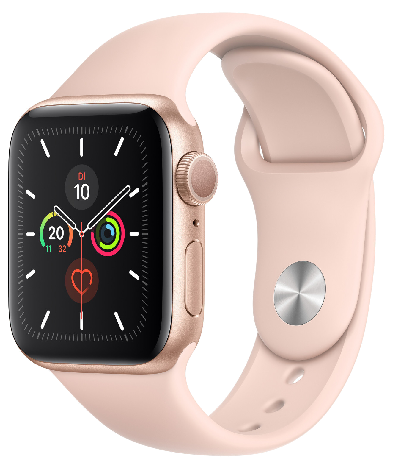 Apple Watch 5 LTE gold Alu 40mm Sportarmband sandrosa mwx22 - Onhe Vertrag