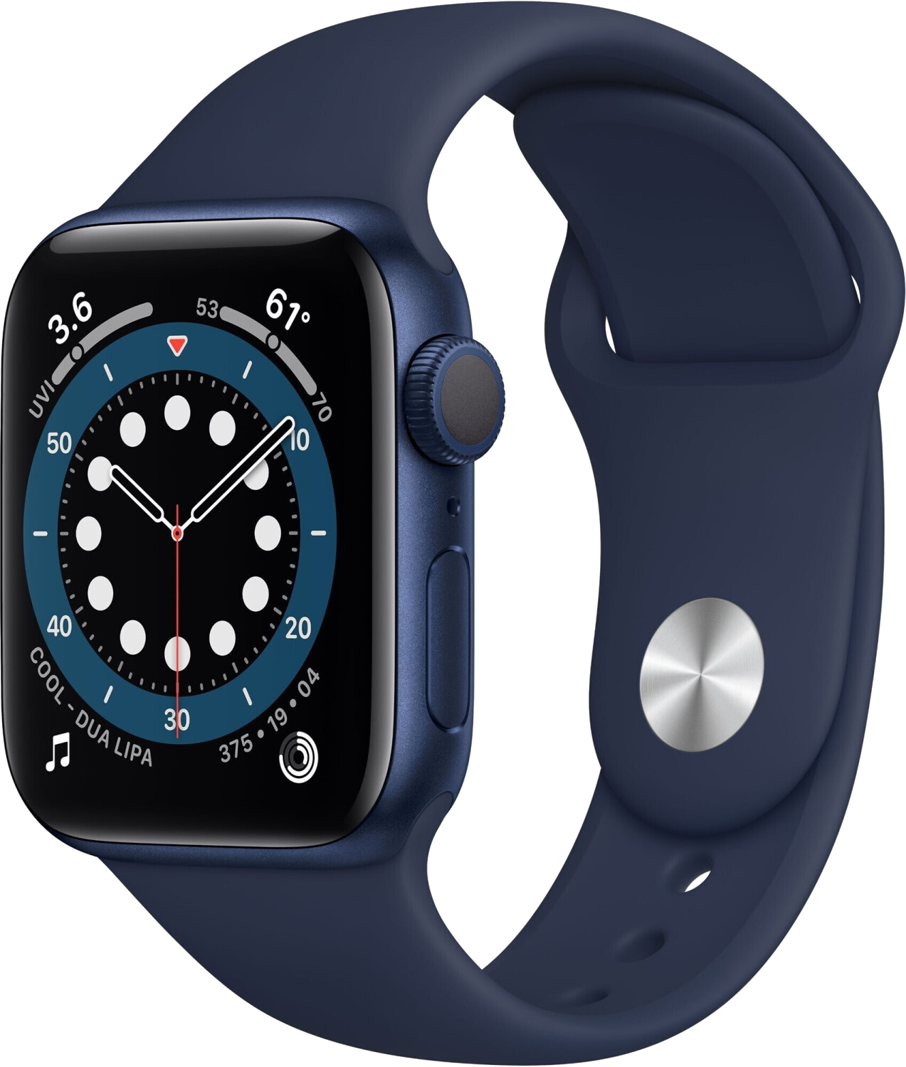 Apple Watch 6 Blau Alu 40mm Sportarmband Blau MG143 - Onhe Vertrag