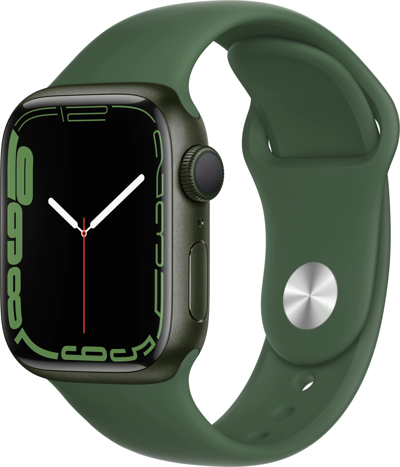 Apple Watch 7 grün Alu 41mm Sportarmband Klee MKN03 - Onhe Vertrag