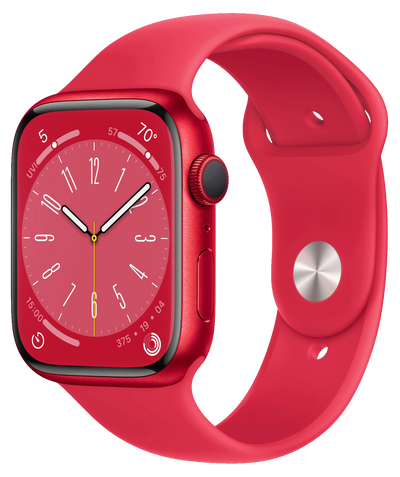Watch 8 GPS RED Aluminium 45mm Sportarmband RED MNP43