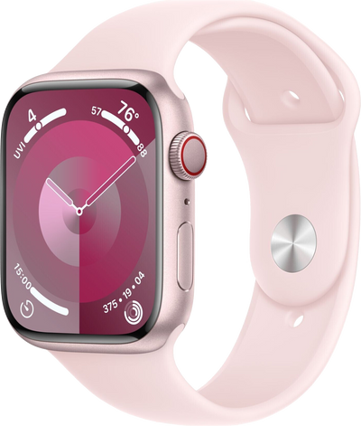 Watch 9 LTE Alu 45mm Sportarmband Hellrosa M/L MRML3